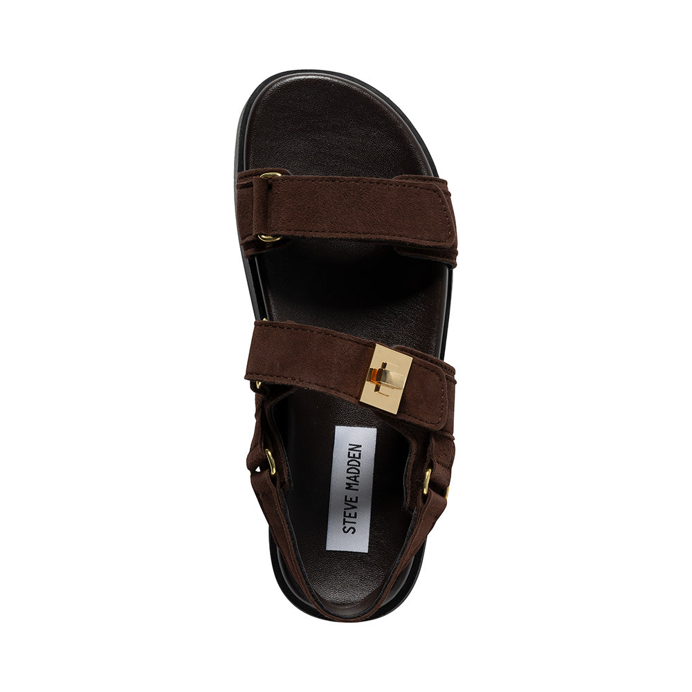 Mona-E Dark Brown Suede