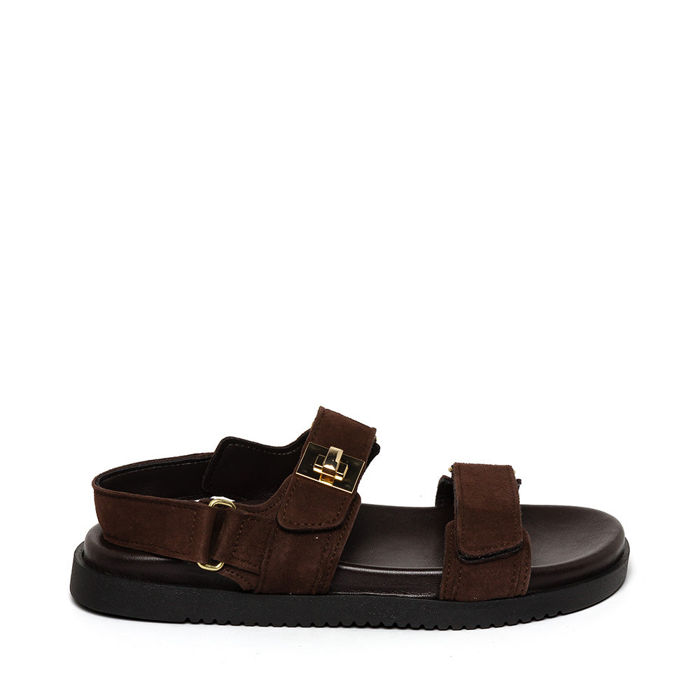 Mona-E Dark Brown Suede