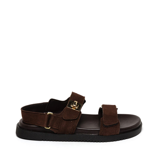 Mona-E Dark Brown Suede