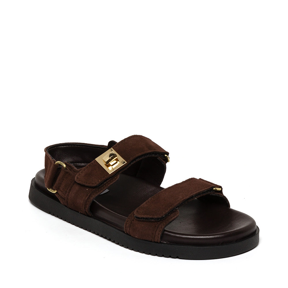 Mona-E Dark Brown Suede