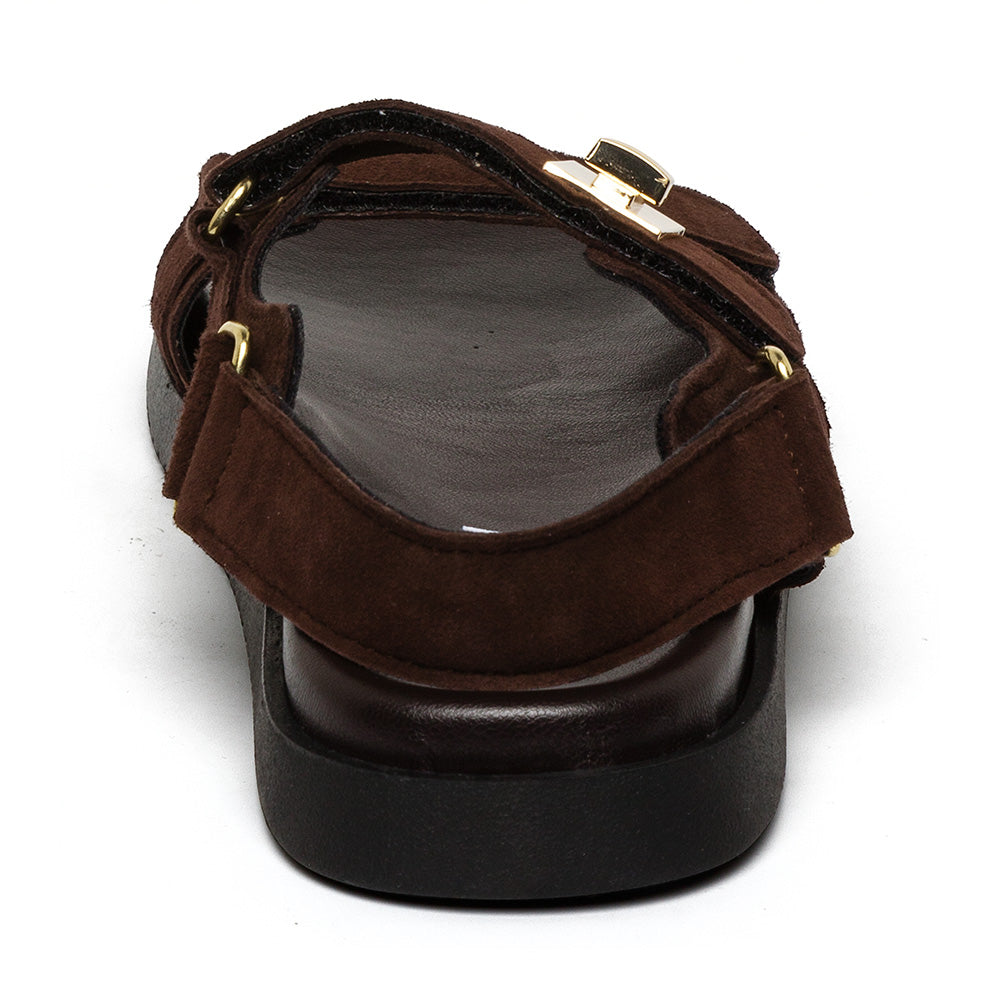 Mona-E Dark Brown Suede