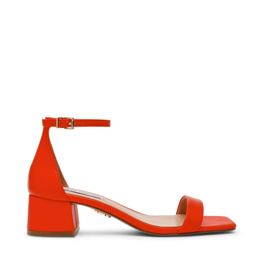 Gena Red Orange Leather
