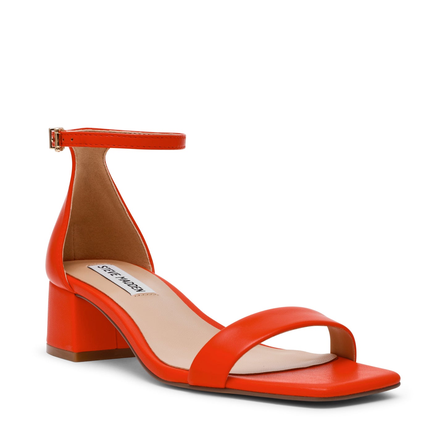 Gena Red Orange Leather