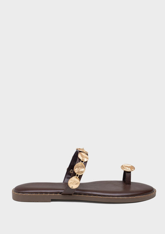 Chinelo AURA Castanho