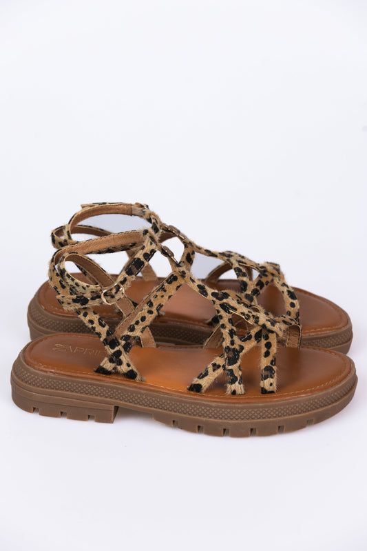 Sandália LYAH Leopardo
